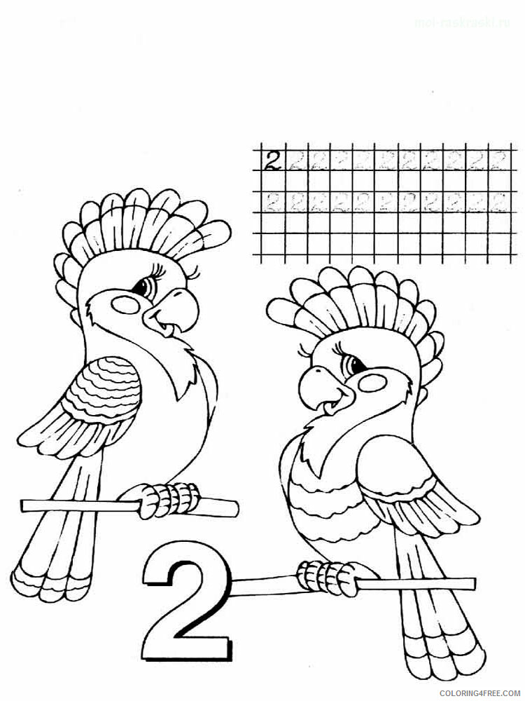 123 Number Coloring Pages Educational 123 number 42 Printable 2020 0015 Coloring4free