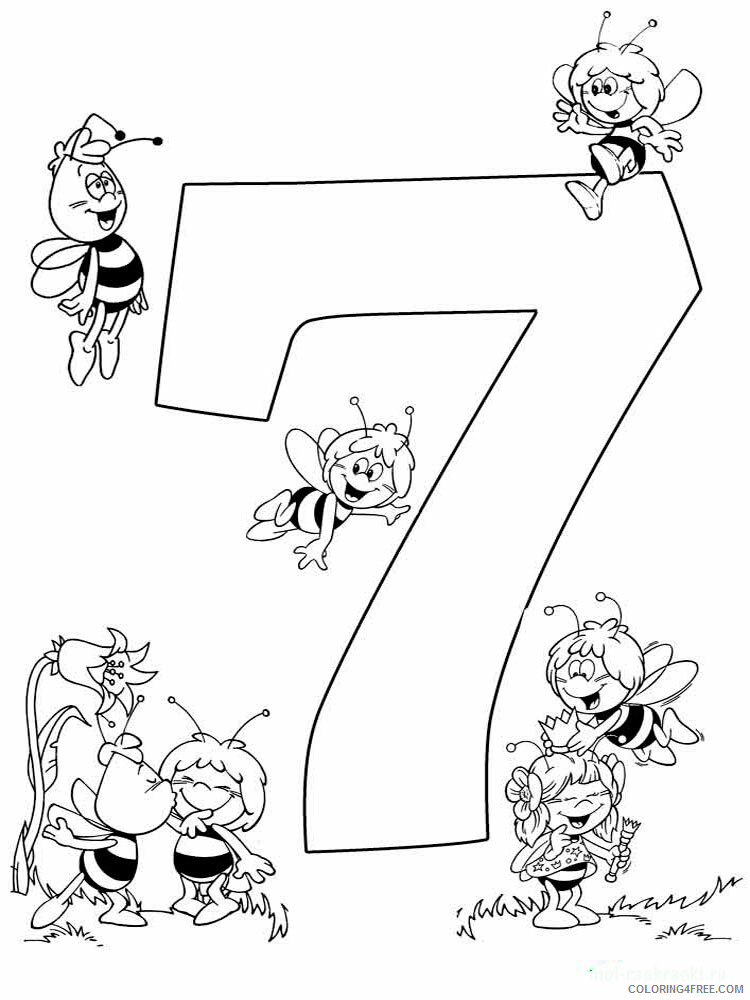123 Number Coloring Pages Educational 123 number 43 Printable 2020 0016 Coloring4free