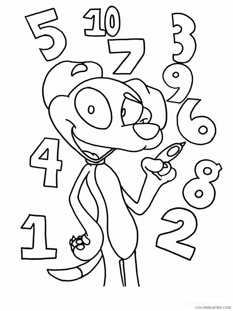 123 Number Coloring Pages Educational 123 number 51 Printable 2020 0023 Coloring4free