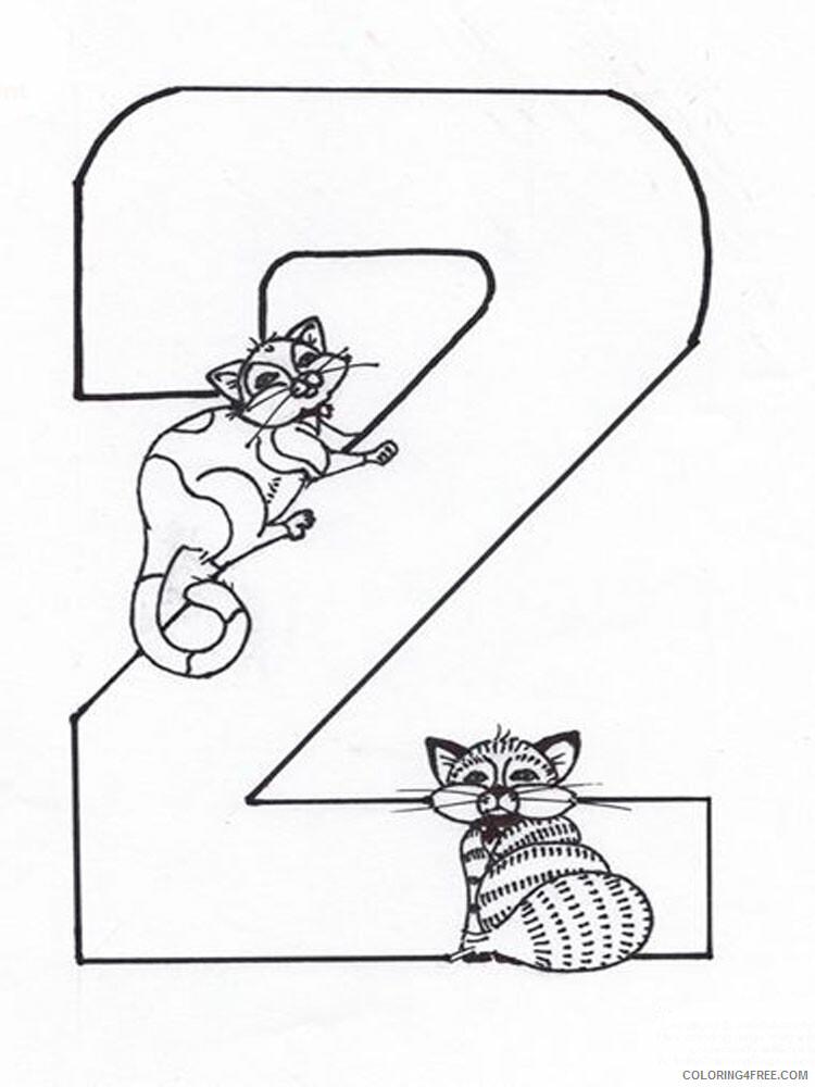 123 Number Coloring Pages Educational 123 number 7 Printable 2020 0031 Coloring4free