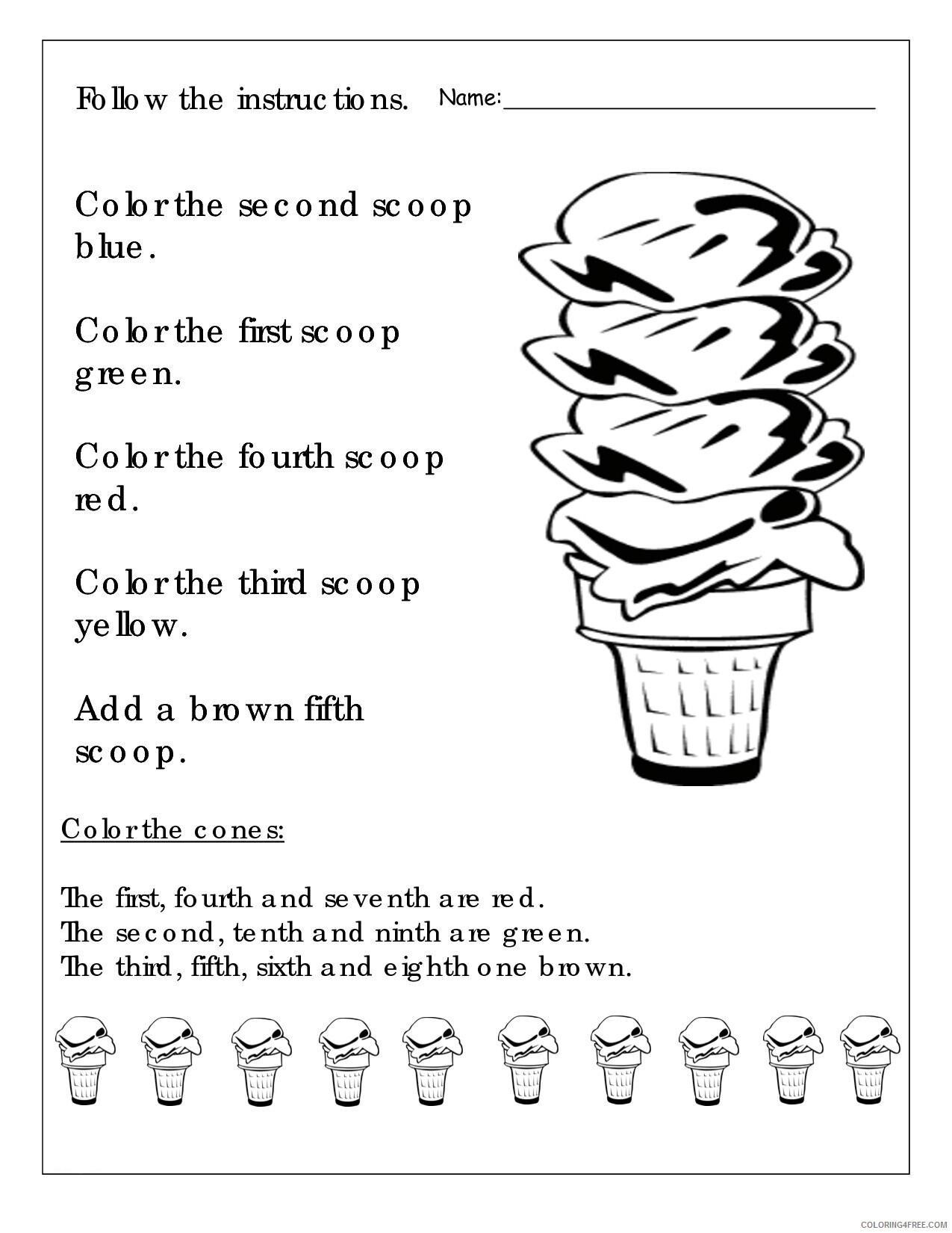 1st Grade Coloring Pages Educational English Worksheet Printable 2020 0038 Coloring4free