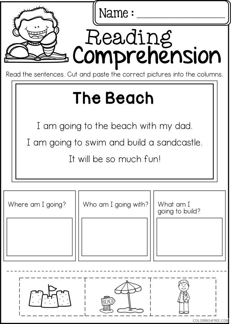 1st Grade Coloring Pages Educational English Worksheets Comprehension 2020 0049 Coloring4free