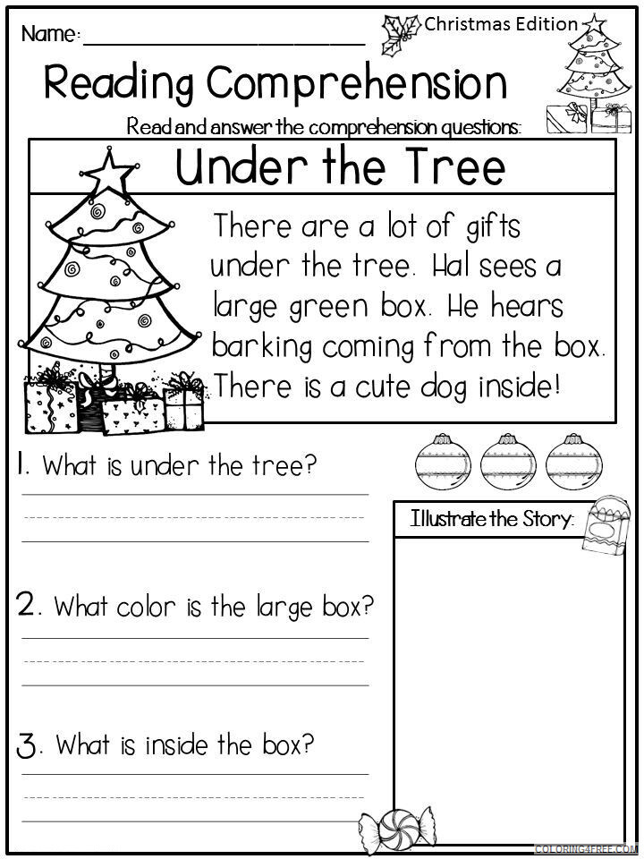 1st Grade Coloring Pages Educational Reading Comprehension Worksheets 2020 0062 Coloring4free