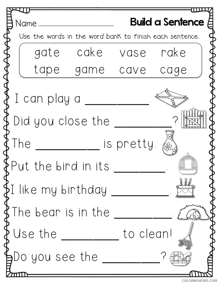 1st Grade Coloring Pages Educational Worksheet English Printable 2020 0076 Coloring4free