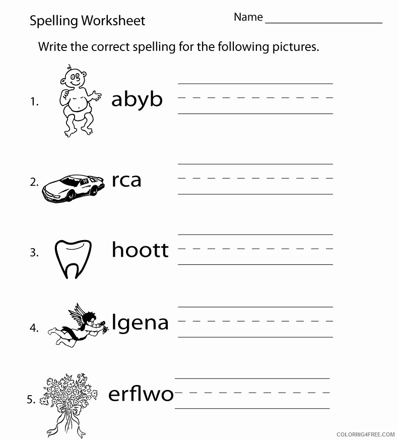 2nd Grade Coloring Pages Educational Word Scramble Worksheets Printable 2020 0247 Coloring4free