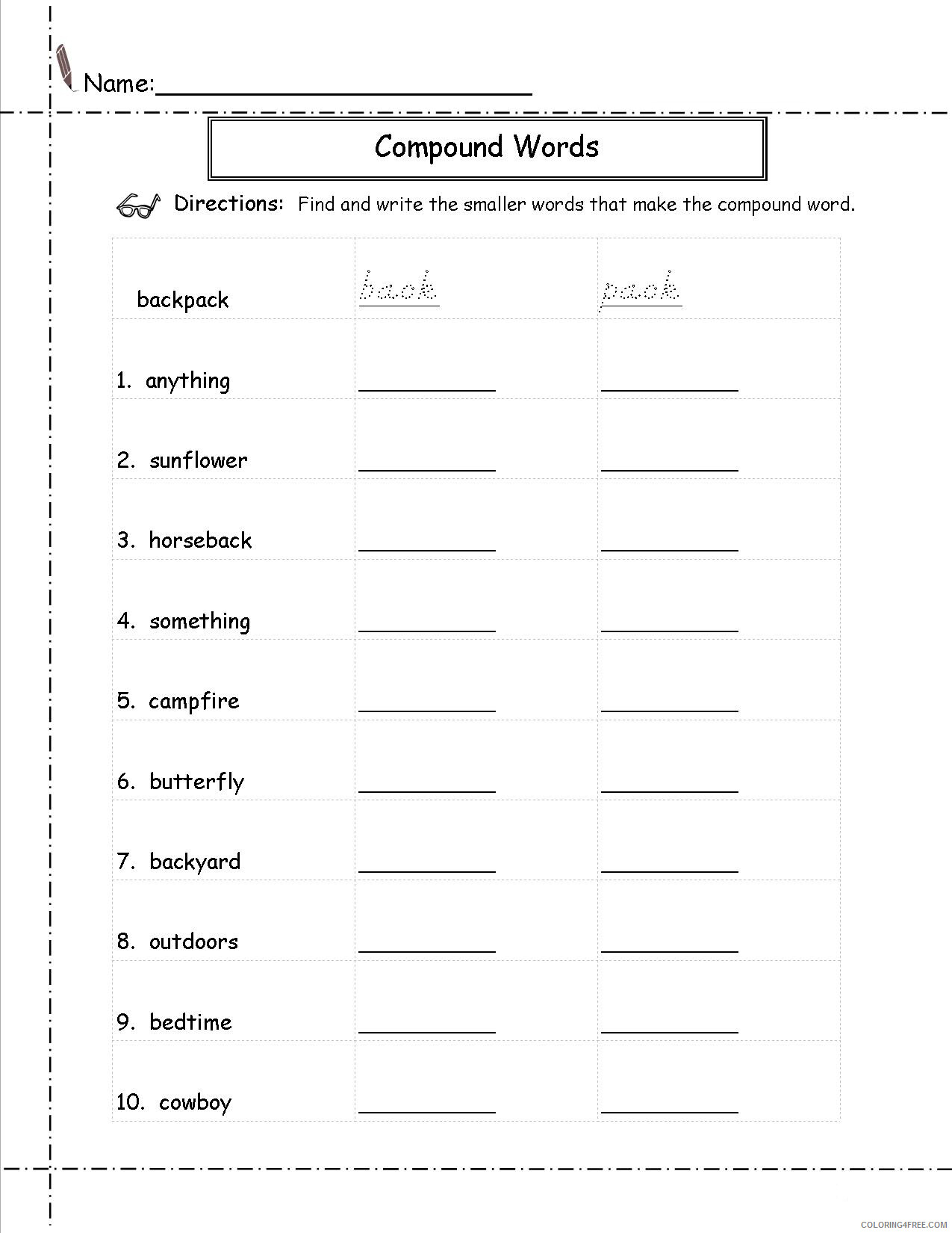 2nd Grade Coloring Pages Educational Worksheets English Printable 2020 0214 Coloring4free
