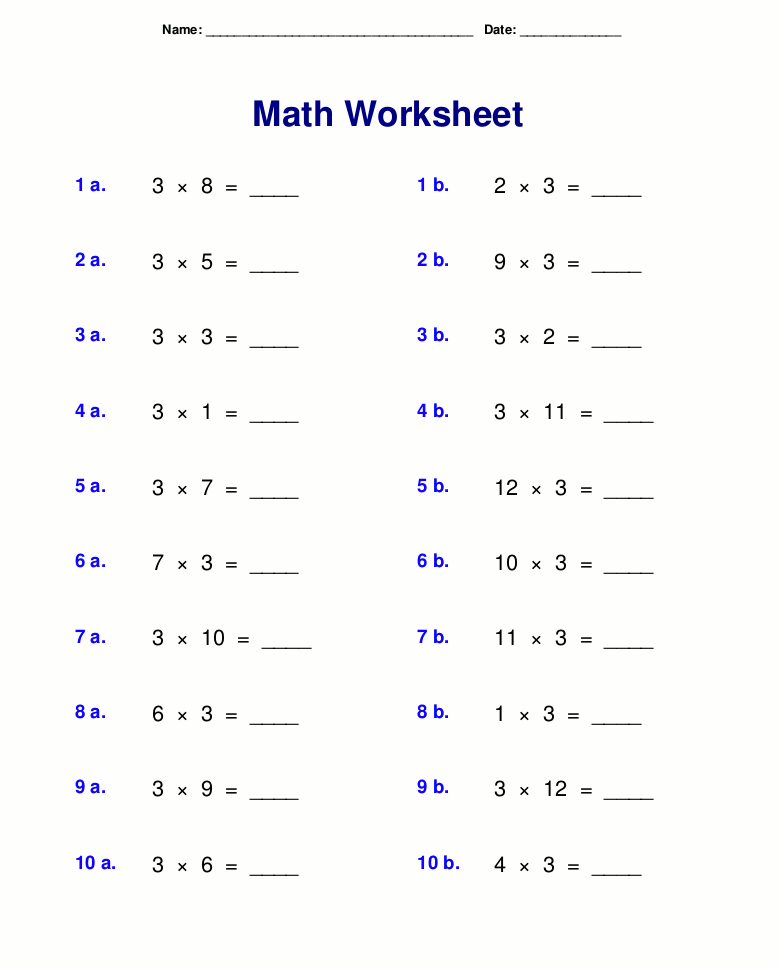 3rd Grade Coloring Pages Educational Multiplication Math Worksheet 2020 0277 Coloring4free