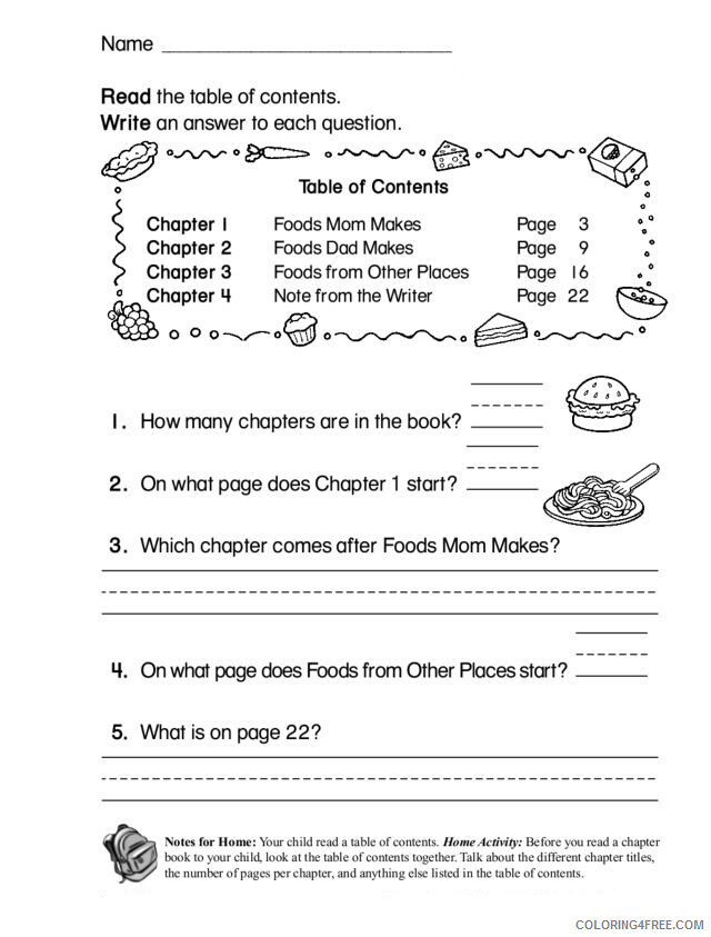 3rd Grade Coloring Pages Educational Worksheets QandA Printable 2020 0297 Coloring4free