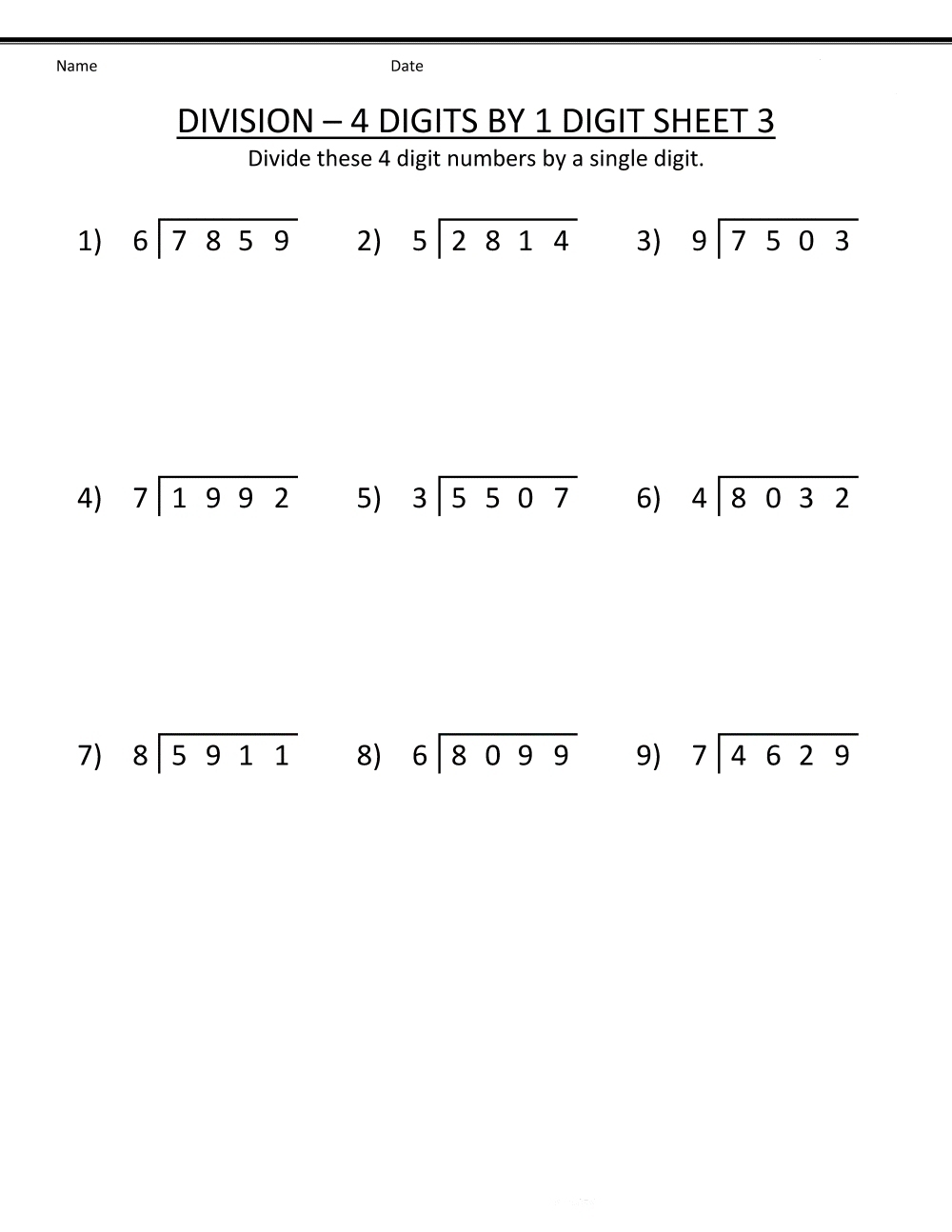 4th Grade Coloring Pages Educational Math Division Worksheets Printable 2020 0310 Coloring4free