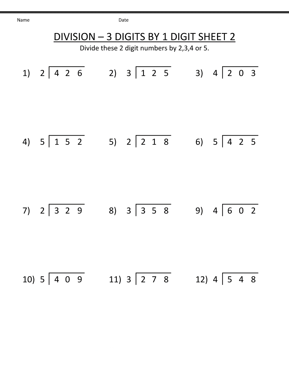 4th Grade Coloring Pages Educational Math Worksheet Division Printable 2020 0341 Coloring4free