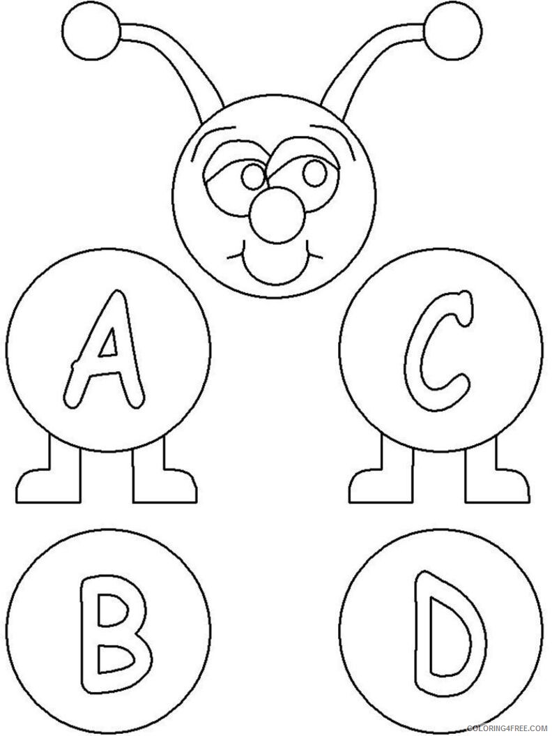 ABC Coloring Pages Educational ABC Printable 2020 0382 Coloring4free