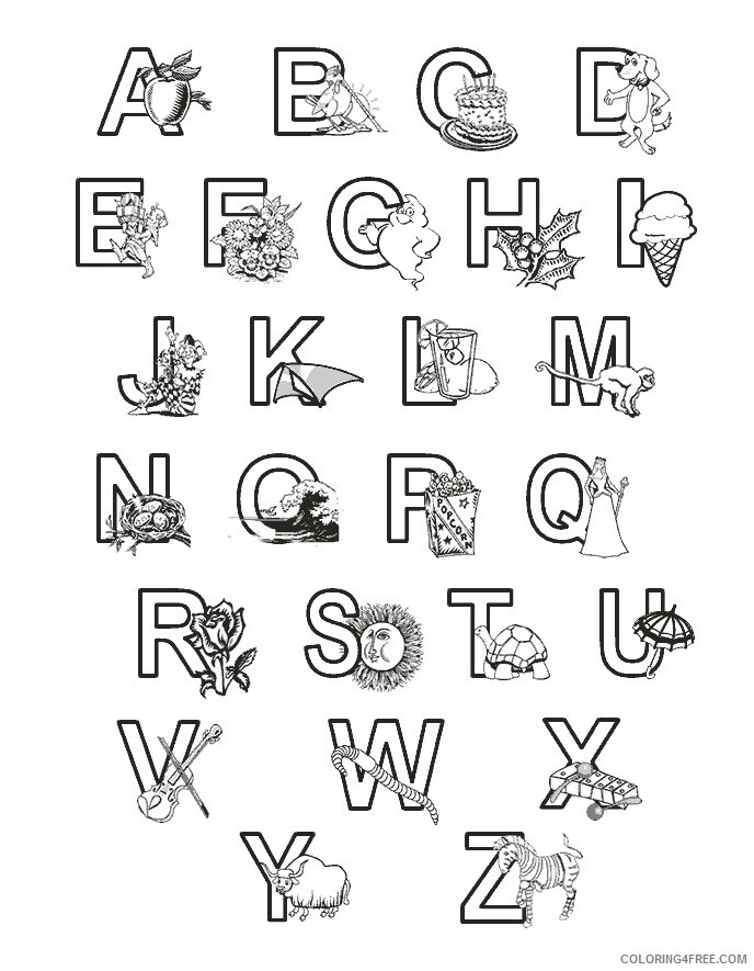 ABC Coloring Pages Educational Abc Printable 2020 0387 Coloring4free