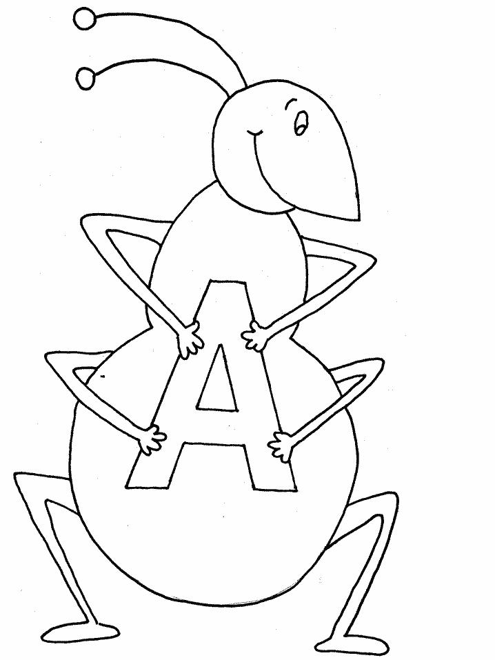 ABC Coloring Pages Educational a ant Printable 2020 0380 Coloring4free