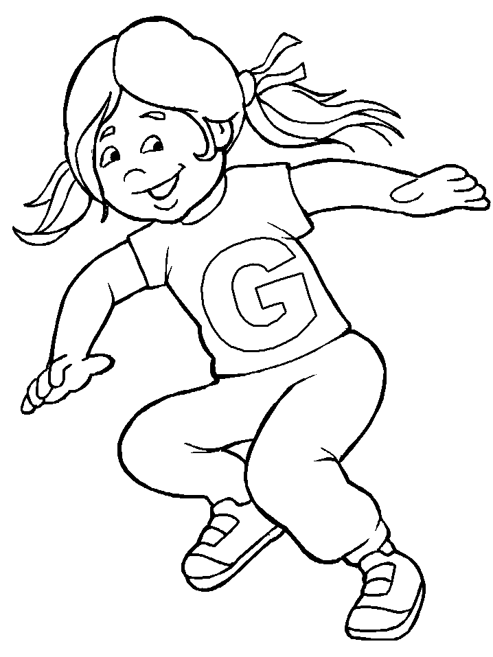 ABC Coloring Pages Educational g girl Printable 2020 0432 Coloring4free