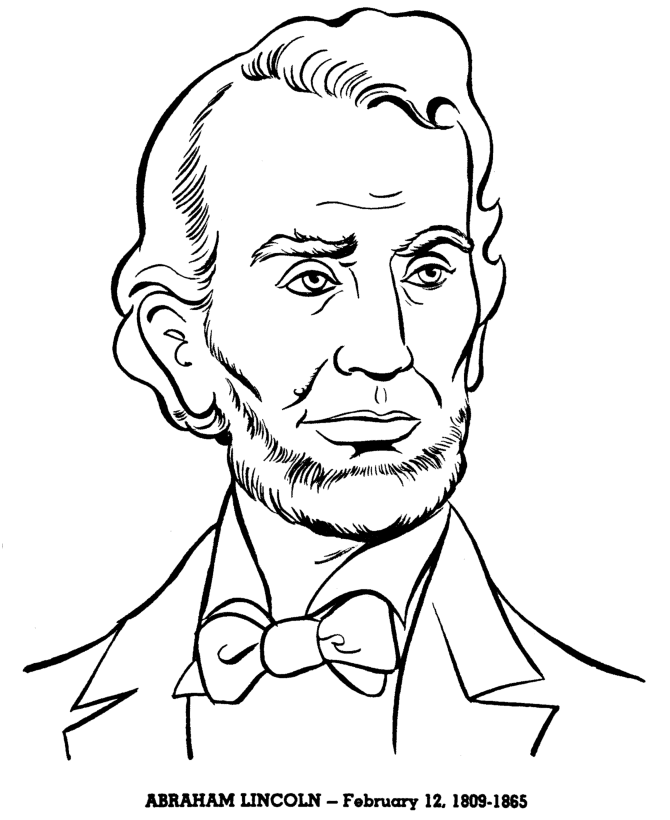 Abraham Lincoln Coloring Pages Educational 1809 1865 Printable 2020 0519 Coloring4free