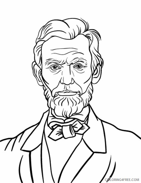Abraham Lincoln Coloring Pages Educational Printable Printable 2020 0535 Coloring4free