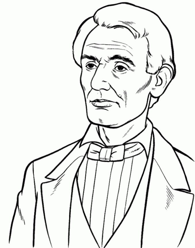 Abraham Lincoln Coloring Pages Educational Young Printable 2020 0537 Coloring4free