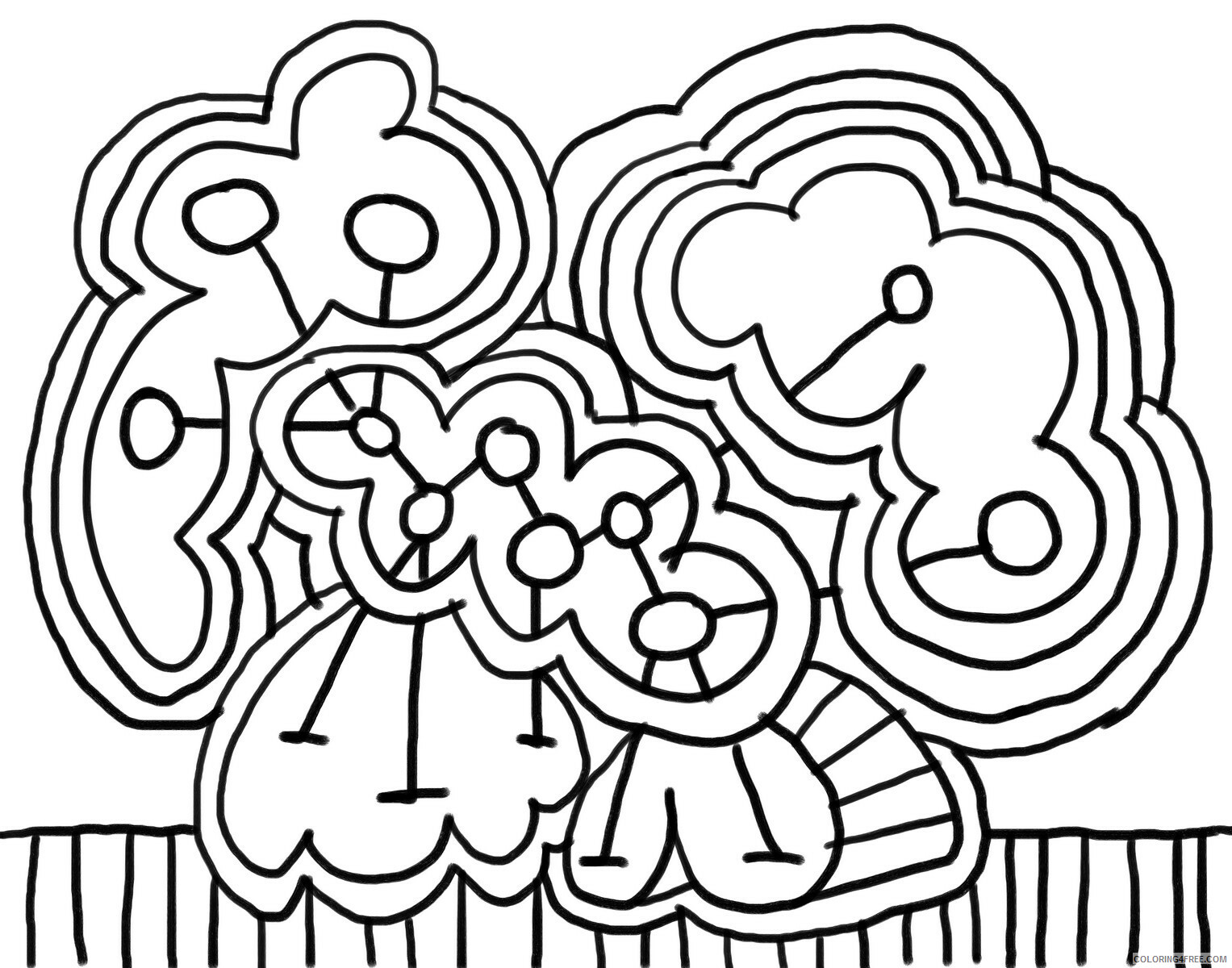 Abstract Coloring Pages Adult Abstract For Kids Printable 2020 032 Coloring4free