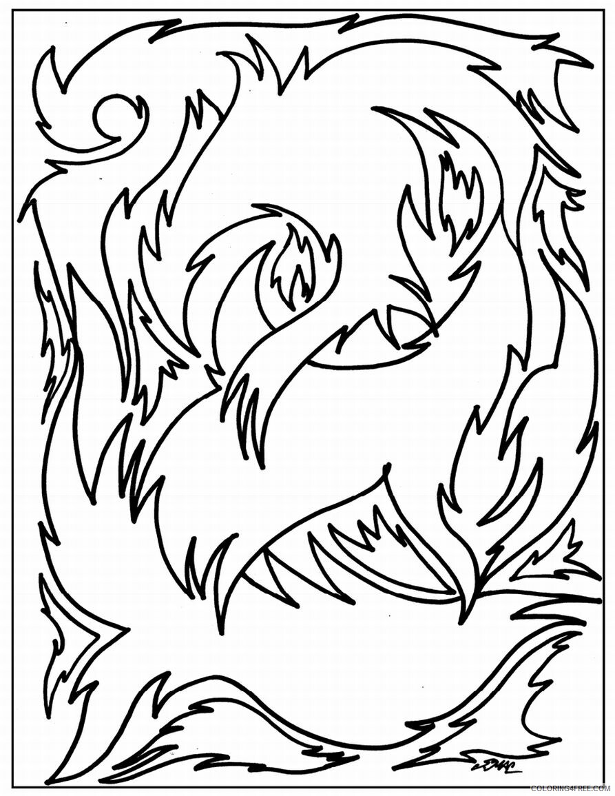 Abstract Coloring Pages Adult Abstract Printable 2020 007 Coloring4free