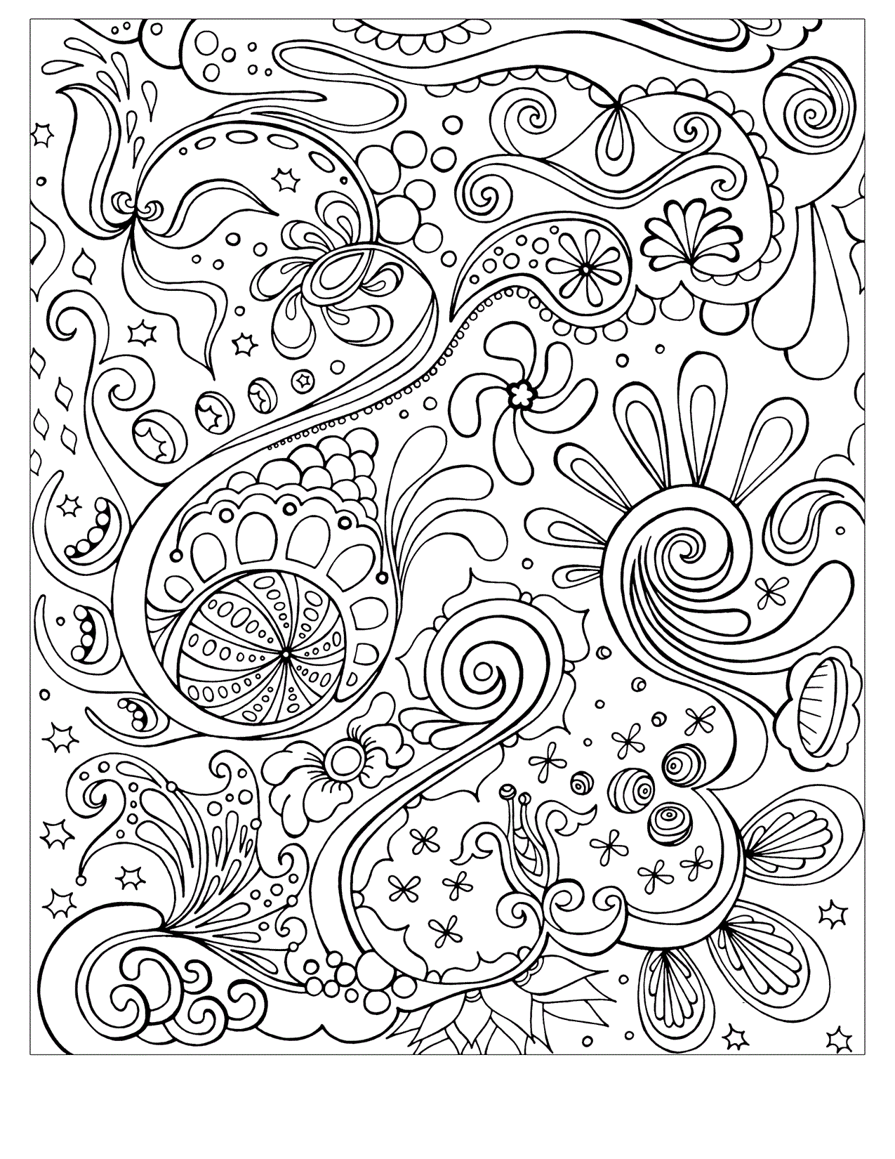Abstract Coloring Pages Adult Abstract To Print Printable 2020 041 Coloring4free
