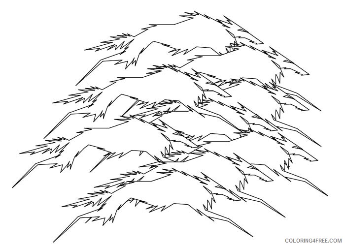 Abstract Coloring Pages Adult Abstract wolf pack Printable 2020 049 Coloring4free