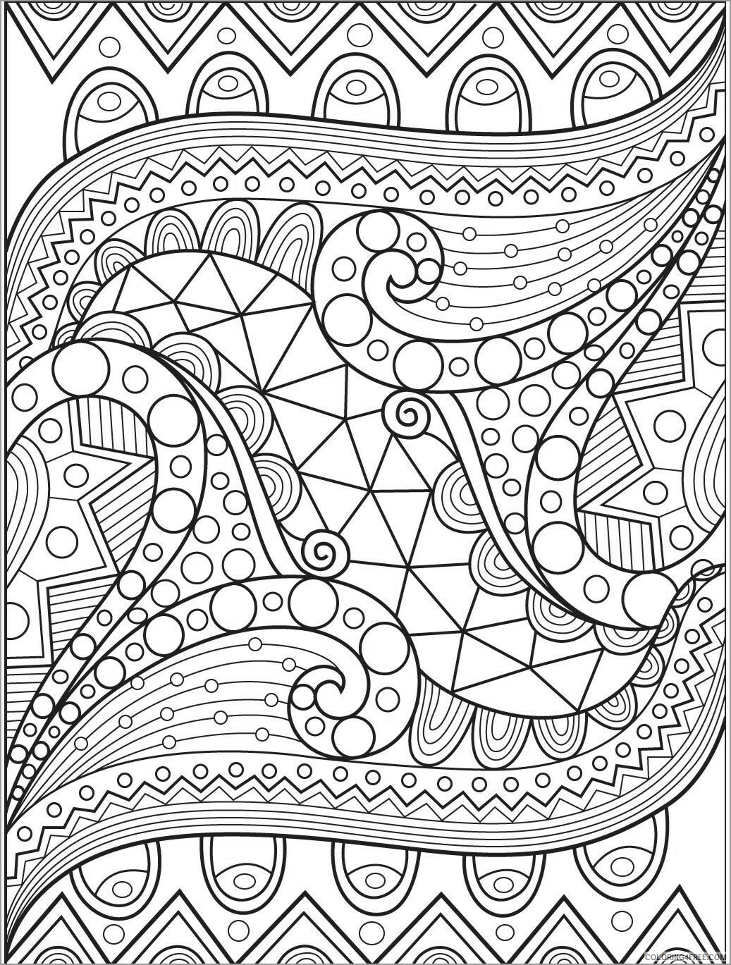 Abstract Coloring Pages Adult abstract Printable 2020 040 Coloring4free
