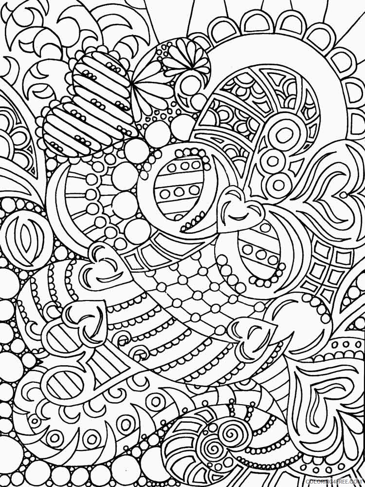 Abstract Coloring Pages Adult abstract adult 5 Printable 2020 012 Coloring4free