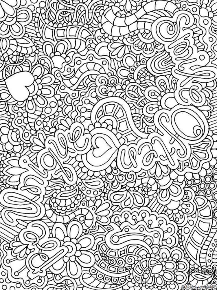 Abstract Coloring Pages Adult abstract adult 9 Printable 2020 015 Coloring4free