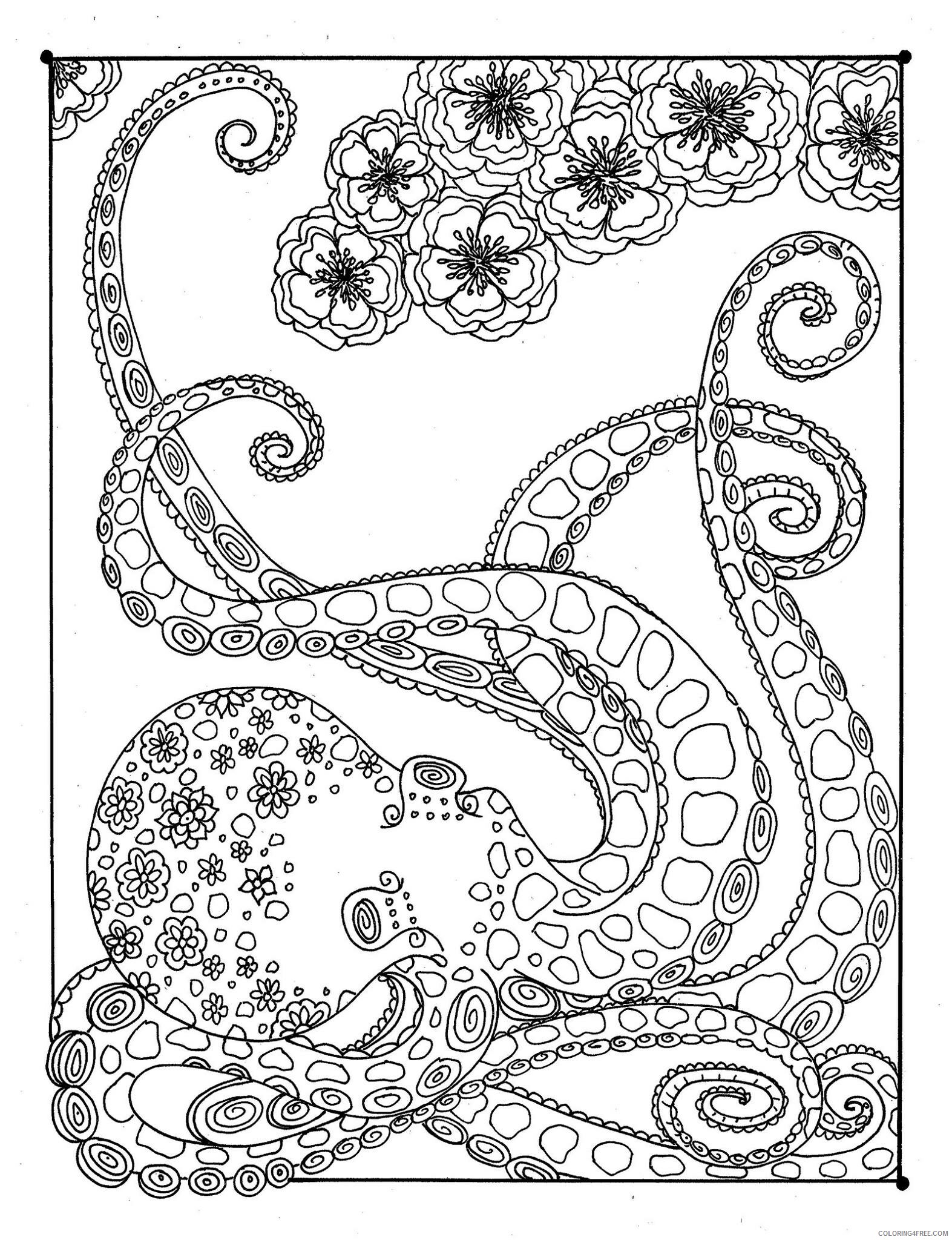 Abstract Coloring Pages Adult abstract colouring Printable 2020 043 Coloring4free