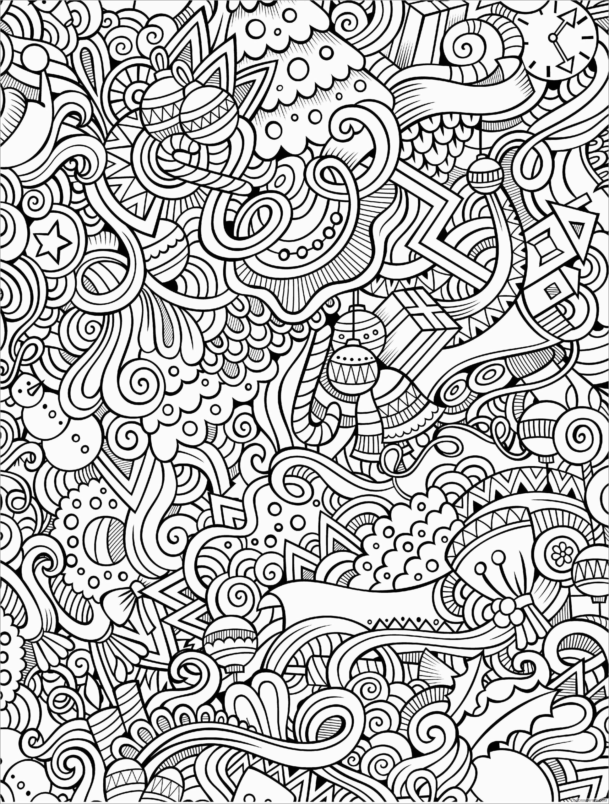 Abstract Coloring Pages Adult abstract mandala advanced level Printable 2020 047 Coloring4free