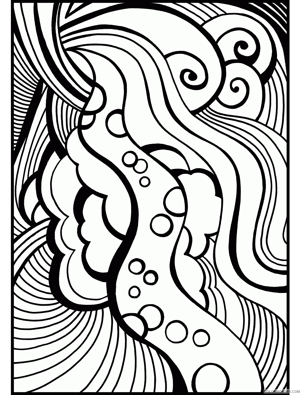 Abstract Coloring Pages Adult Abstract for teenagers Printable 2020 001 Coloring4free 