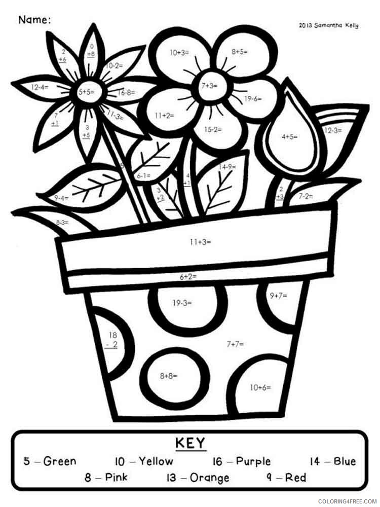 Addition Coloring Pages Educational educational addition 14 Printable 2020 0557 Coloring4free