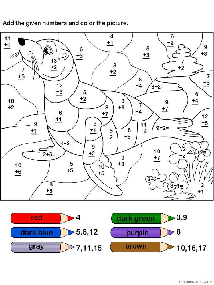 Addition Coloring Pages Educational educational addition 2 Printable 2020 0561 Coloring4free