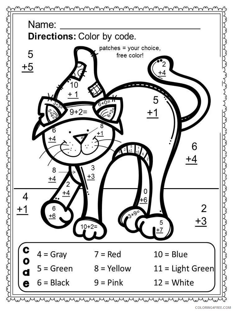 Addition Coloring Pages Educational educational addition 3 Printable 2020 0562 Coloring4free