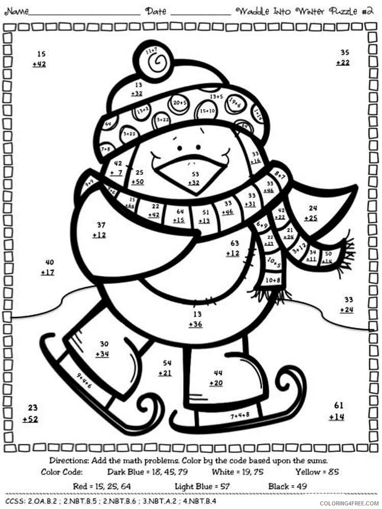 Addition Coloring Pages Educational educational addition 5 Printable 2020 0564 Coloring4free