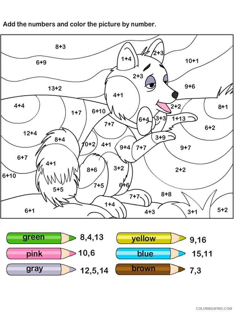 Addition Coloring Pages Educational educational addition 7 Printable 2020 0566 Coloring4free