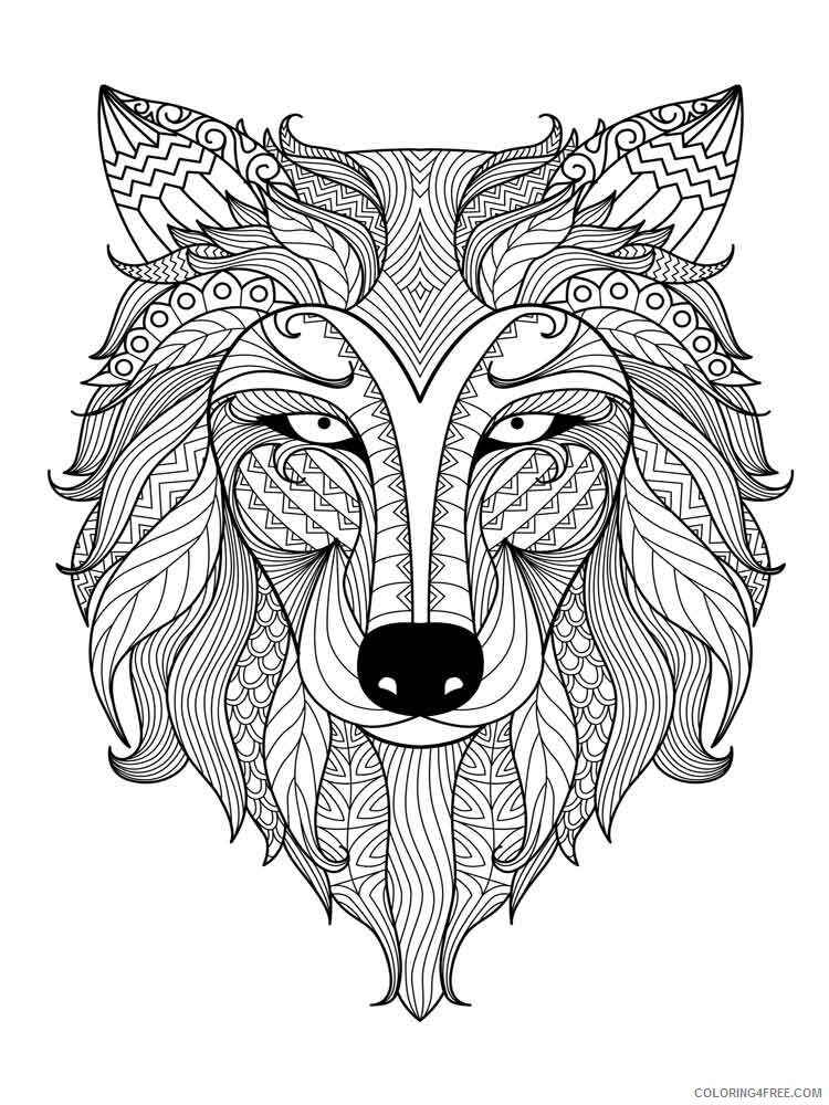 Adult Animals Coloring Pages adult animals 19 Printable 2020 095 Coloring4free