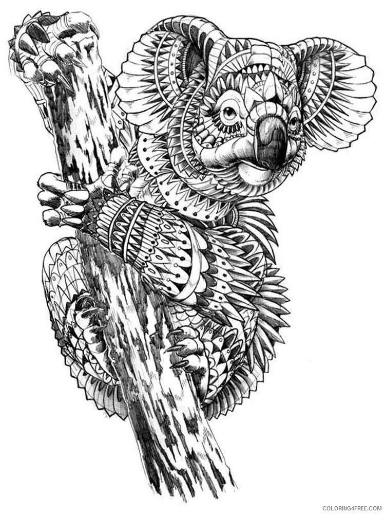 Adult Animals Coloring Pages adult animals 6 Printable 2020 111 Coloring4free