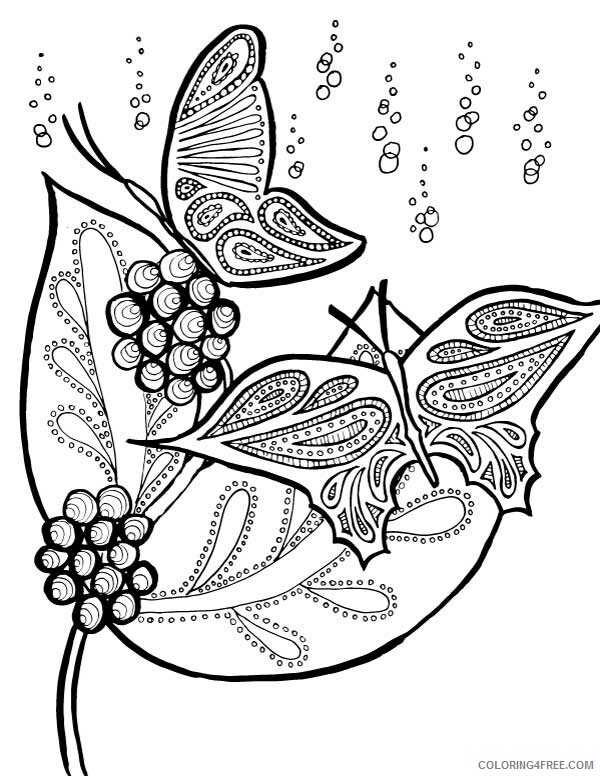 Adult Butterfly Coloring Pages Butterfly for Adults Printable 2020 193 Coloring4free