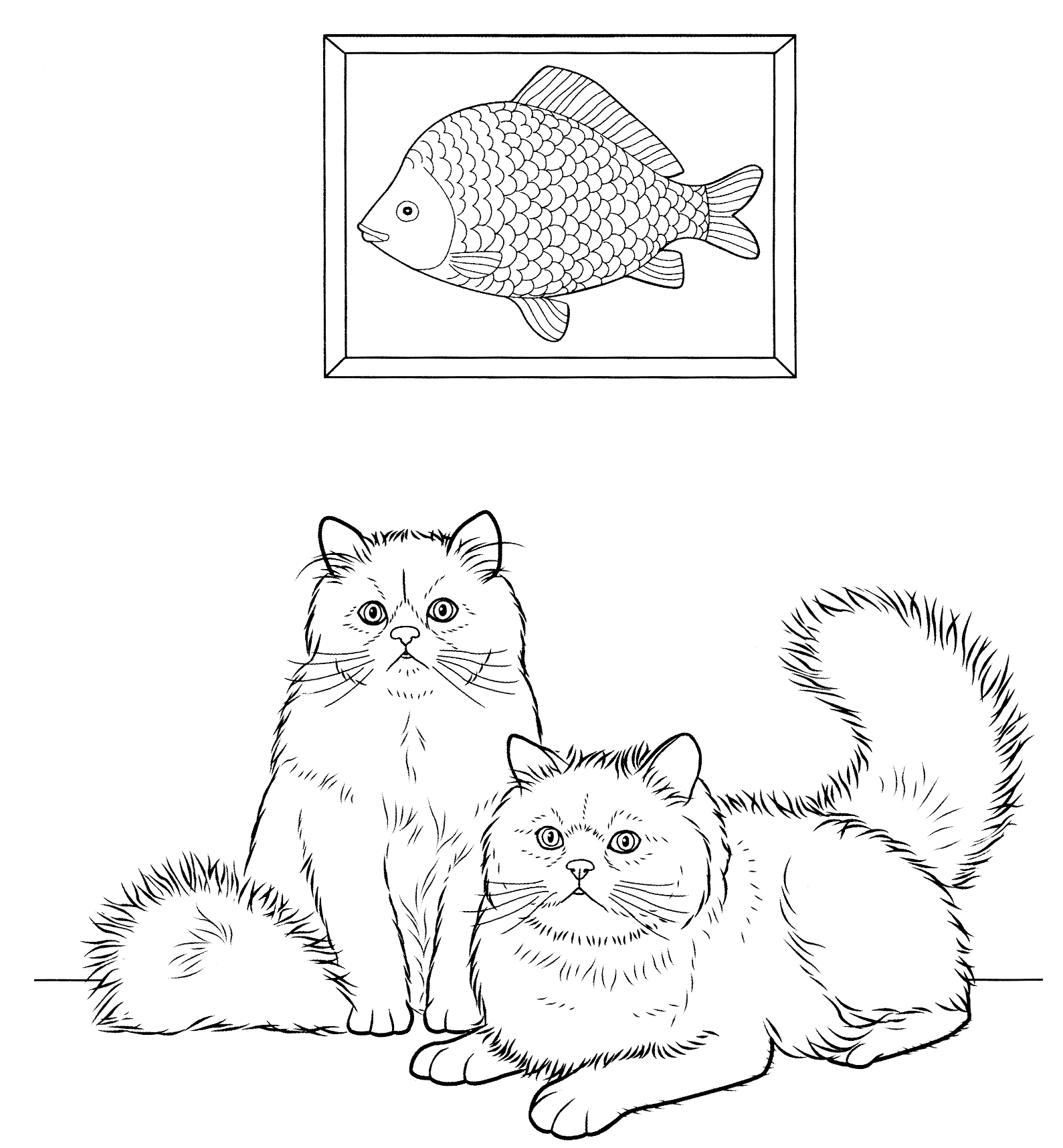 Adult Cat Coloring Pages Persian Cat for Adults Printable 2020 213 Coloring4free