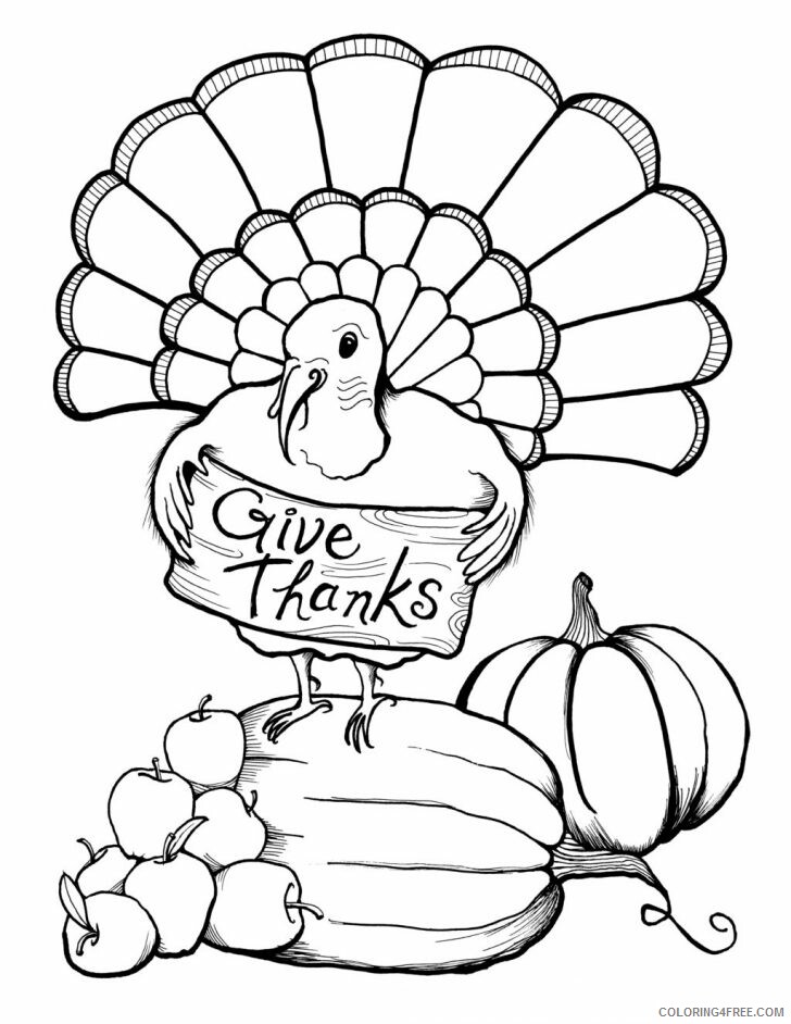 Adult Coloring Pages Give Thanks for Adults Printable 2020 032 Coloring4free