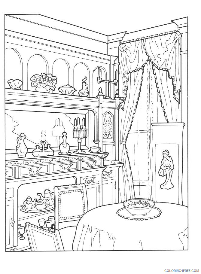 Adult Coloring Pages Home Scenery for Adults Printable 2020 037 Coloring4free
