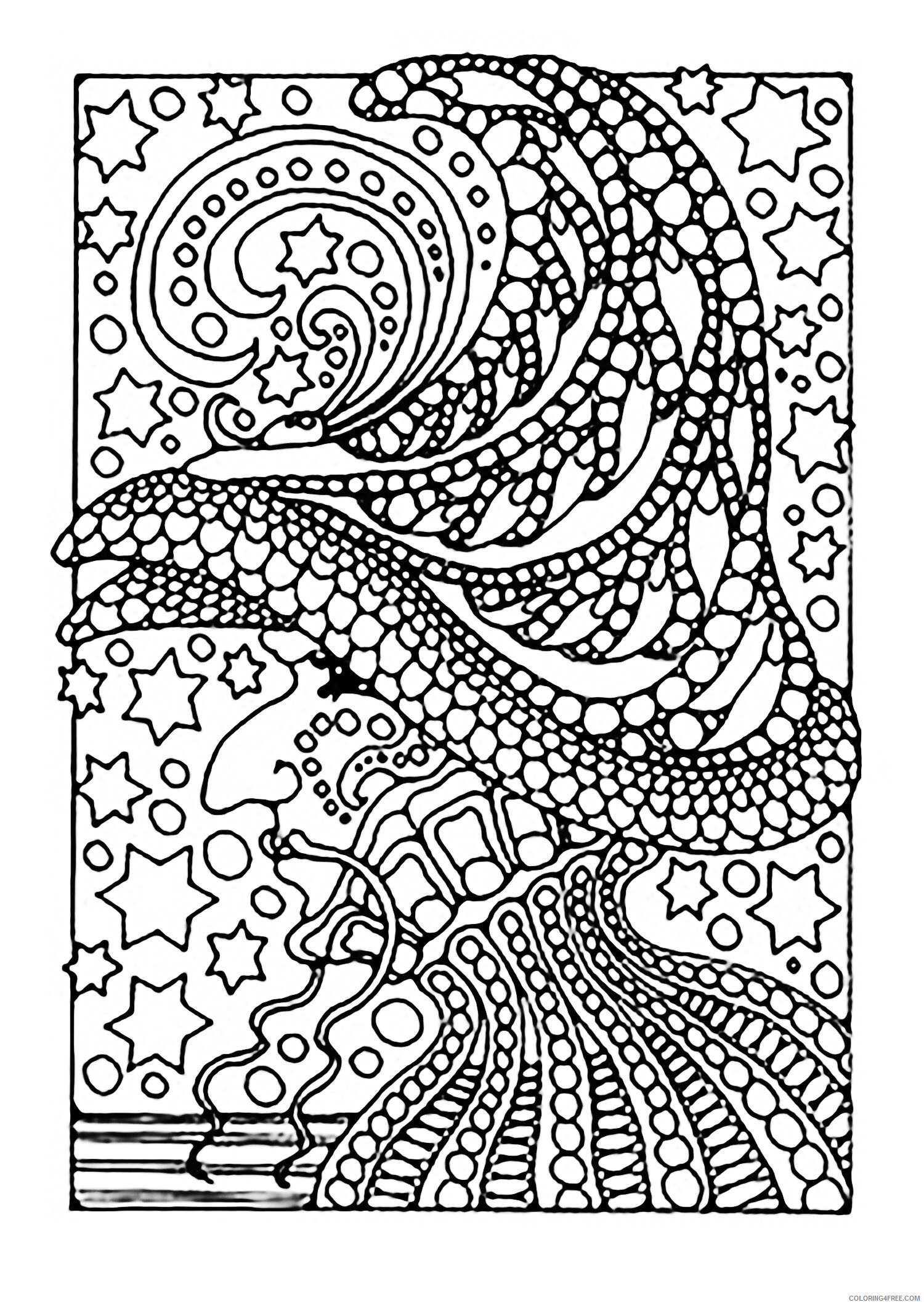 Adult Coloring Pages Witch for Adults Printable 2020 081 Coloring4free