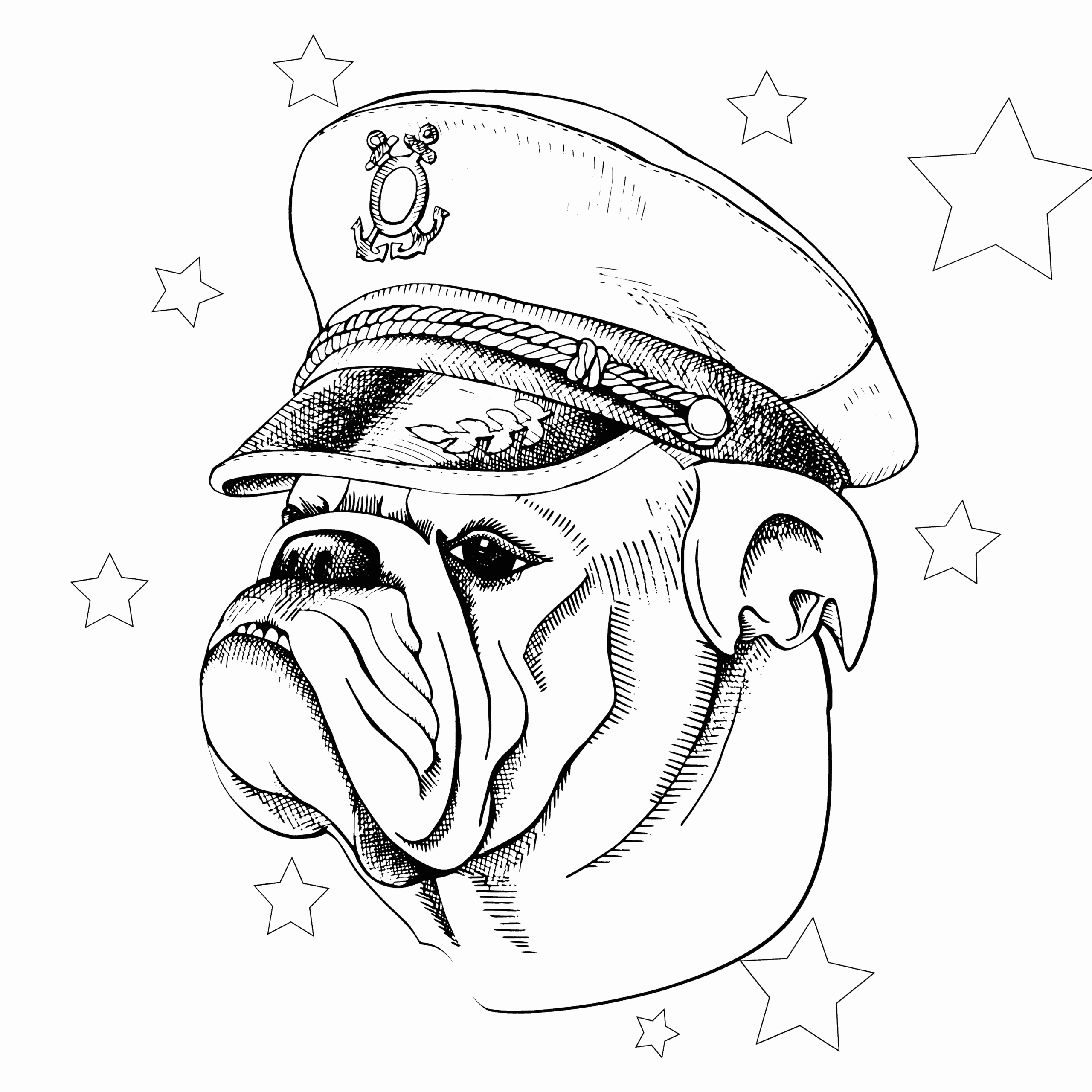 Adult Dog Coloring Pages Bulldog for Adults Printable 2020 224 Coloring4free