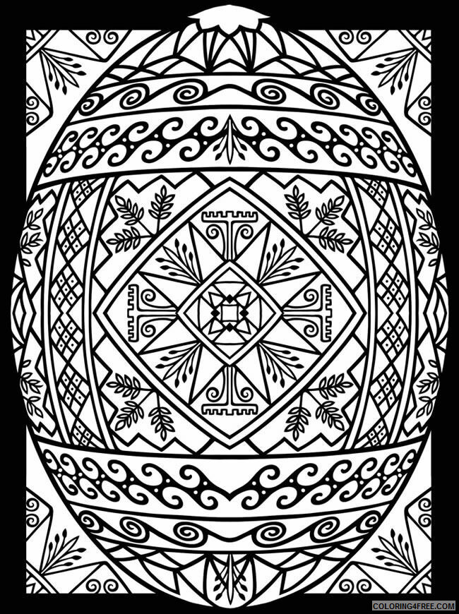 Adult Easter Coloring Pages Easter for Adults Free Printable 2020 251 Coloring4free