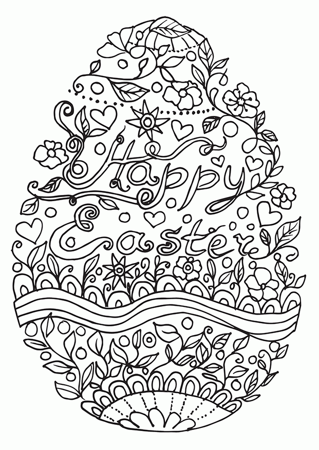 Adult Easter Coloring Pages Easter for Adults Printable 2020 249 Coloring4free