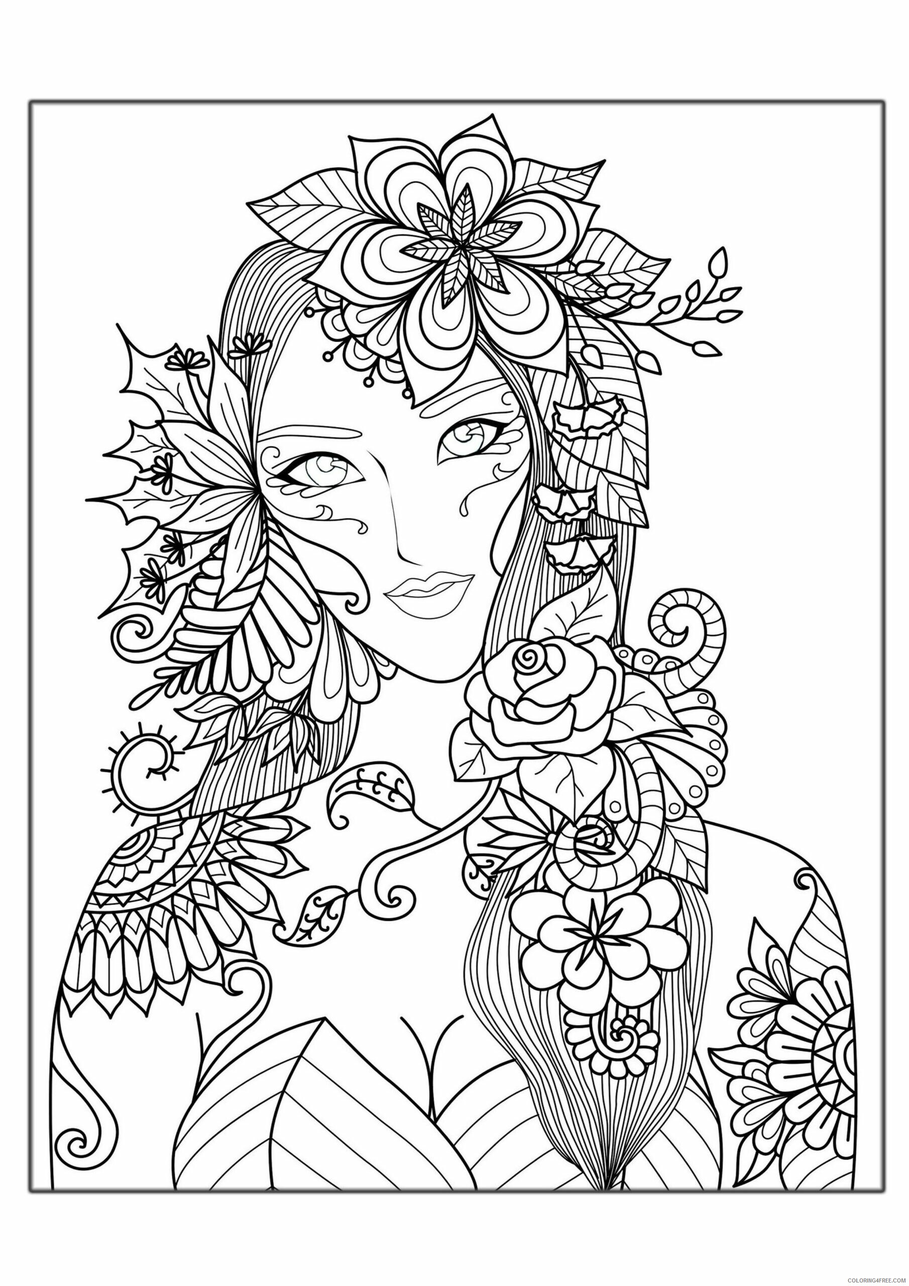 Adult Fall Coloring Pages Fall Fantasy for Adults Printable 2020 292 Coloring4free