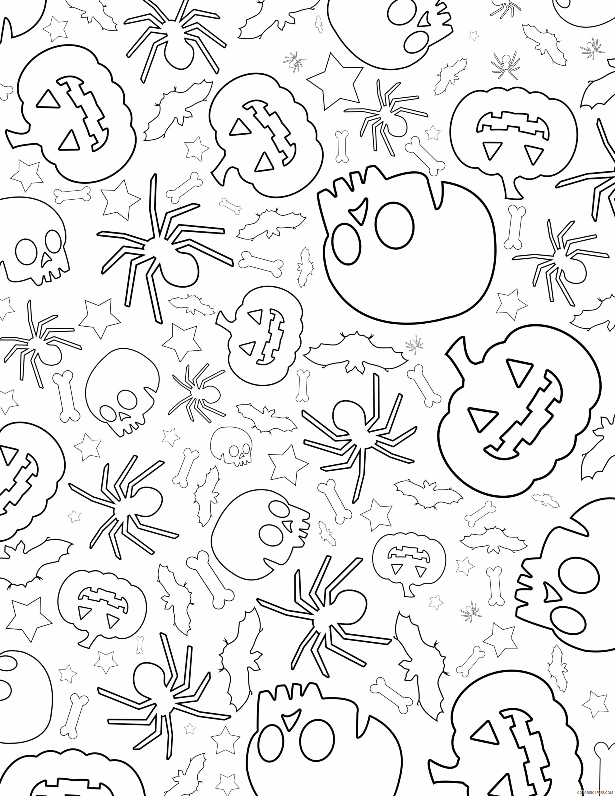Adult Fall Coloring Pages Halloween Fall for Adults Printable 2020 298 Coloring4free