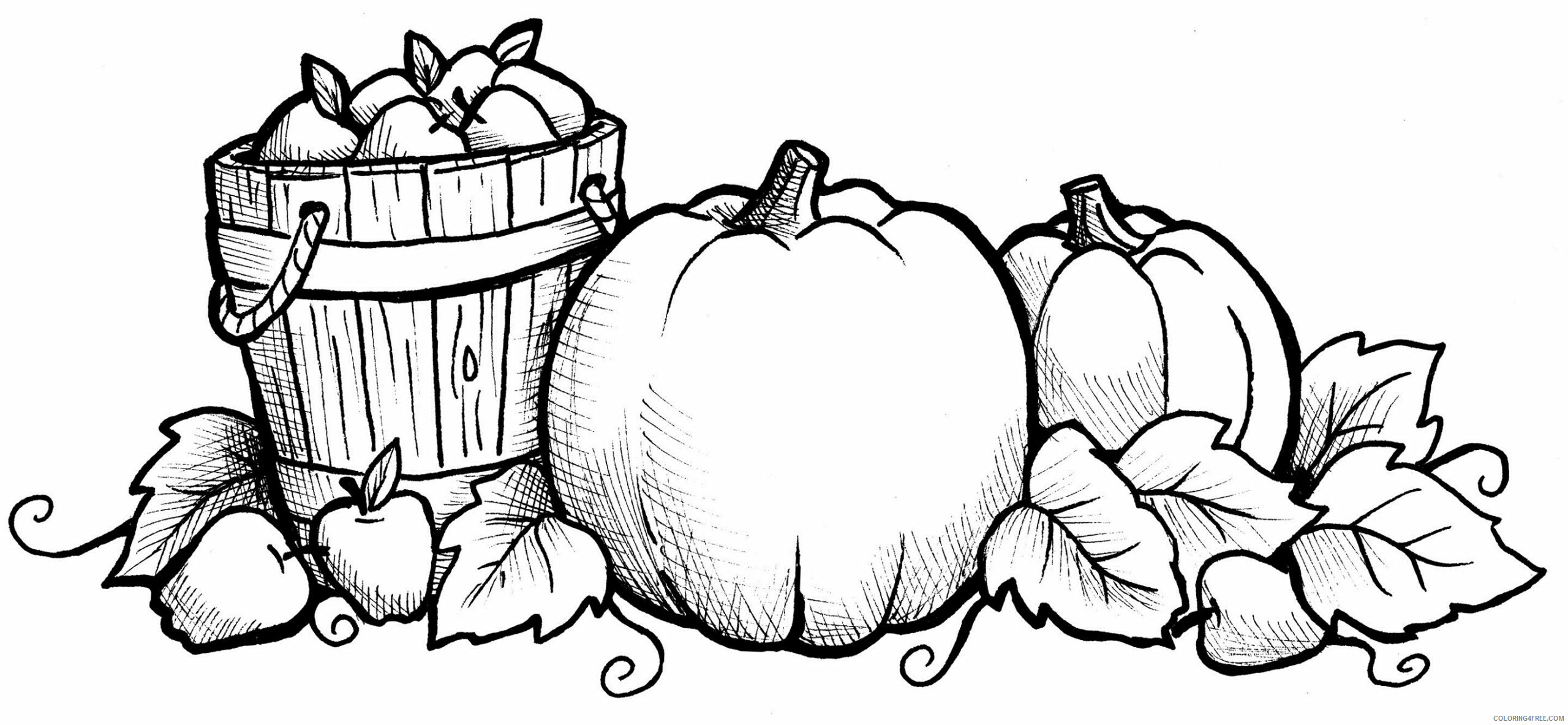 Adult Fall Coloring Pages Pretty Fall Harvest for Adults Printable 2020 302 Coloring4free