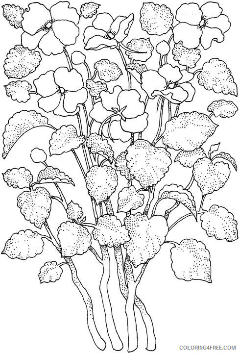 Adult Floral Coloring Pages Flower for Adults Frees Printable 2020 358 Coloring4free